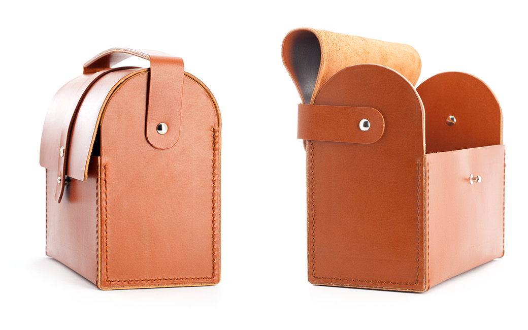 Produktdesign für MÜHLE Rasurkultur, leather bag